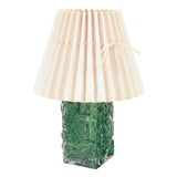 Czech Art Glass Table Lamp in Molded Glass by Josef Schott, 1970s For Sale