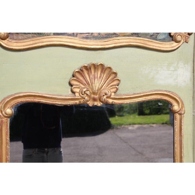 Goldenrod Large Louis XV Regency Trumeau For Sale - Image 8 of 10