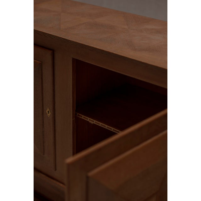 Mid-Century Modern French Oak Sideboard, 1950s For Sale - Image 10 of 18