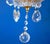 Small Vintage Crystal and Glass Chandelier, 1950s For Sale - Image 6 of 12