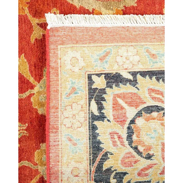 2010s Mogul Collection Hand-Knotted Area Rug - Orange 8' 1" x 10' 1" For Sale - Image 5 of 9