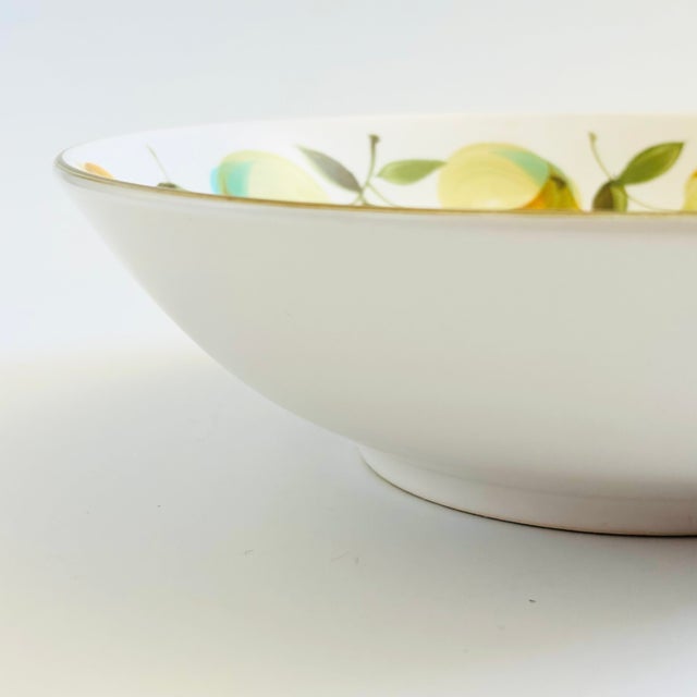 Green Large Vintage Ceramic Serving Bowl - Longchamp by Casual Ceram For Sale - Image 8 of 10