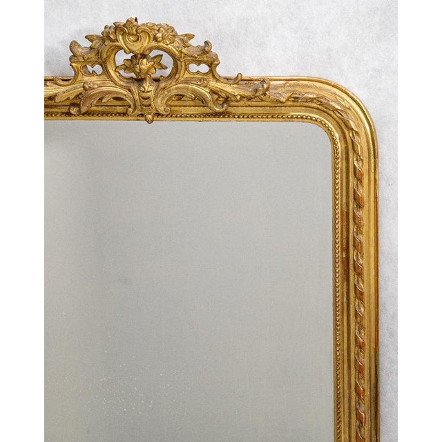 19th Century Louis Philippe Mirror with Faux Ribbon Frame For Sale - Image 4 of 9