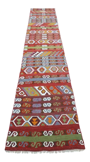Vintage Turkish Malatya Kilim Runner