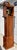 Howard Miller Cherry Grandfather Clock Mechanical Triple Weight Pendulum For Sale - Image 17 of 18