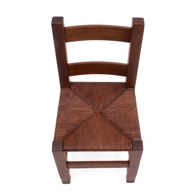 Joseph McHugh Arts & Crafts Mission Oak Dining Chairs Mackmurdo Stickley Roycroft a Set of Four For Sale - Image 15 of 18