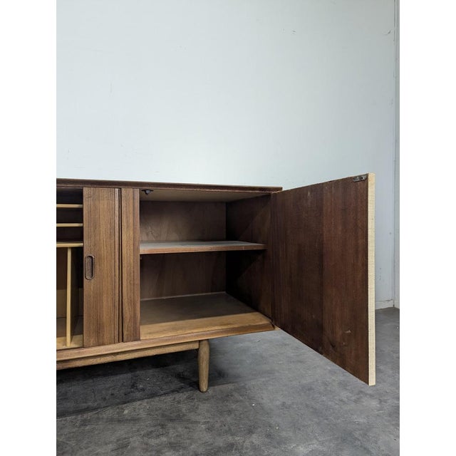 Brown Danish Teak Sideboard by Arne Vodder for Sibast For Sale - Image 8 of 10
