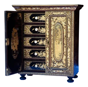 1900's Chinese Laquered Jewelry Box