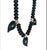 Onyx Black Onyx and Tsavorite Paisley Necklace, 14k Gold For Sale - Image 8 of 8