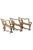 French Faux Wood Stone Benches, Set of 3 For Sale - Image 6 of 18