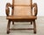 British Colonial Style Plantation Lounge Chair With Ottoman For Sale - Image 11 of 18