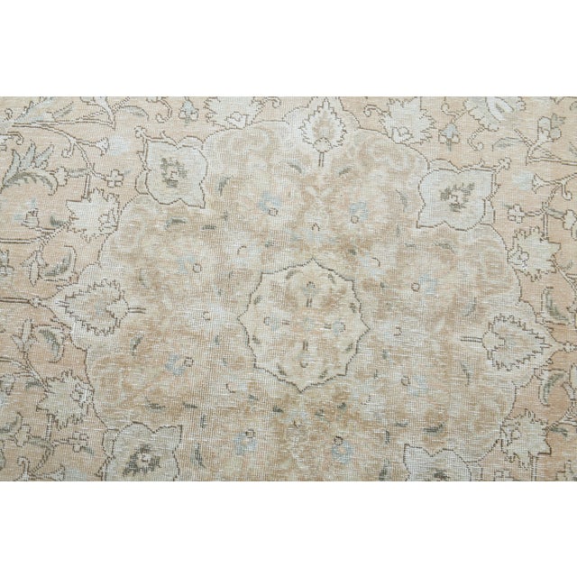 1970s Vintage Persian Handknotted Wool Orange Oversize Area Rug For Sale In San Francisco - Image 6 of 11