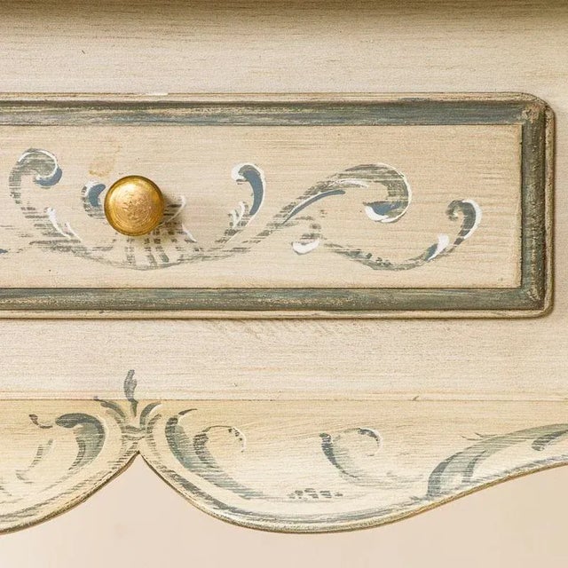 Wood Antique Swedish Side Table Tea Table With Painted Finish For Sale - Image 7 of 13