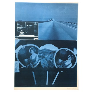 Jacques Monory, Usa Road, 1976, Serigraph For Sale