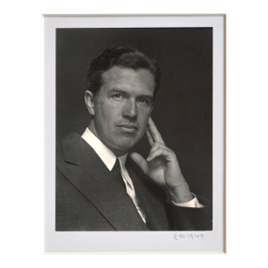 Portrait of a Man, Mid-Century Black & White Photograph by Edward Weston
