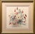 This limited-edition lithograph, numbered 1145/1950 and measuring 28" x 28", presents a captivating bouquet of flowers in...