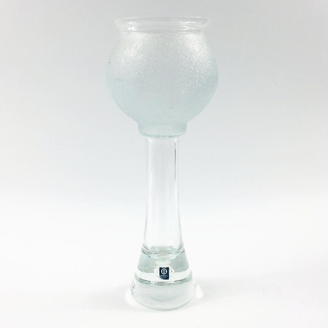 Scandinavian Minimalist Glass Vase from Bergdala, Sweden, 1970s For Sale - Image 10 of 10