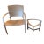 Richard Frinier Award Winning Aero Chair for Brown Jordan With Seat and Back Cushions and Glass Top Side Table For Sale
