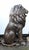 Bronze Lion Gatekeeper Statues Guard Casting Lions, Set of 2 For Sale - Image 9 of 11