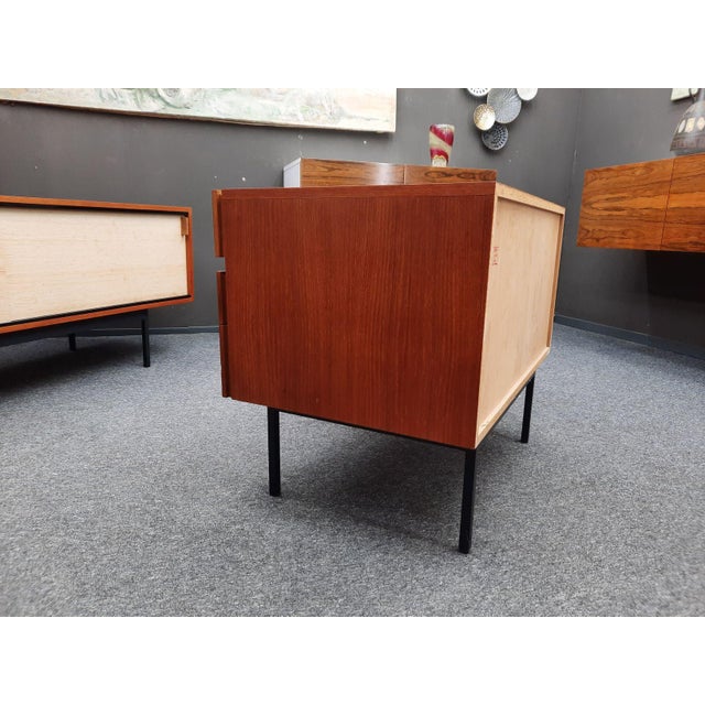 Black Teak Chest of Drawers and Cutlery Cabinet by Dieter Wäckerlin for Behr, 1960 For Sale - Image 8 of 11