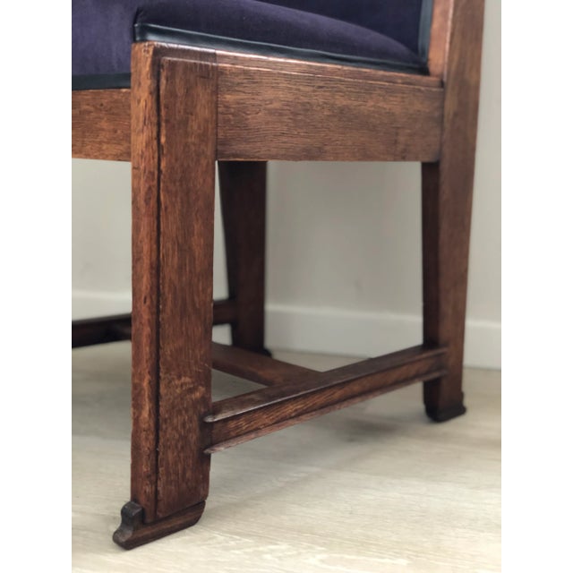 1930s Set of 4 Art Deco Haagse School Dining Chair Frits Spanjaard 1930s For Sale - Image 5 of 12