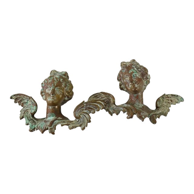 Pair of Antique French Neoclassical Bronze Accoutrements C1890 For Sale