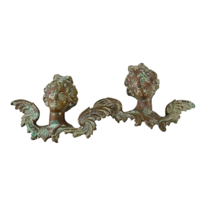 Pair of Antique French Neoclassical Bronze Accoutrements C1890
