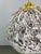 Metal Brass and Marble Glass Globe Pendant Light, Czechoslovakia, 1970s For Sale - Image 7 of 9
