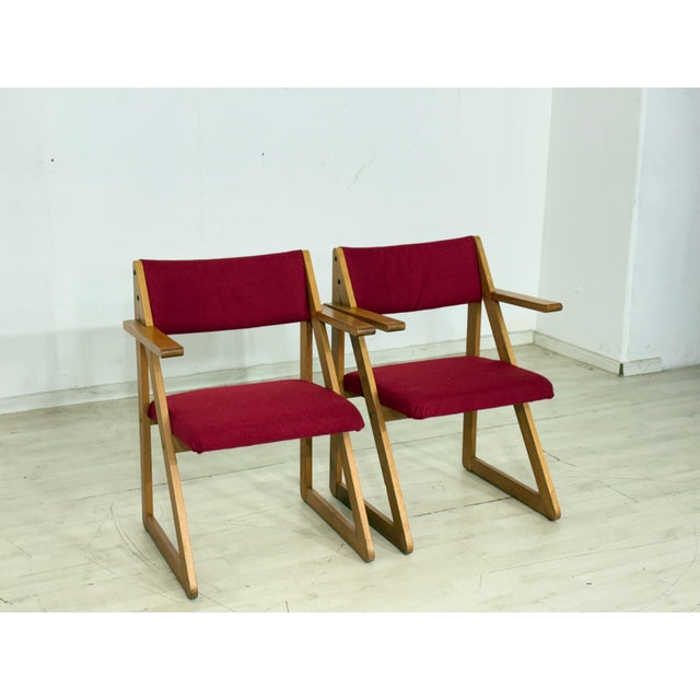 Vintage Armchair in Oak, 1960s For Sale - Image 3 of 8