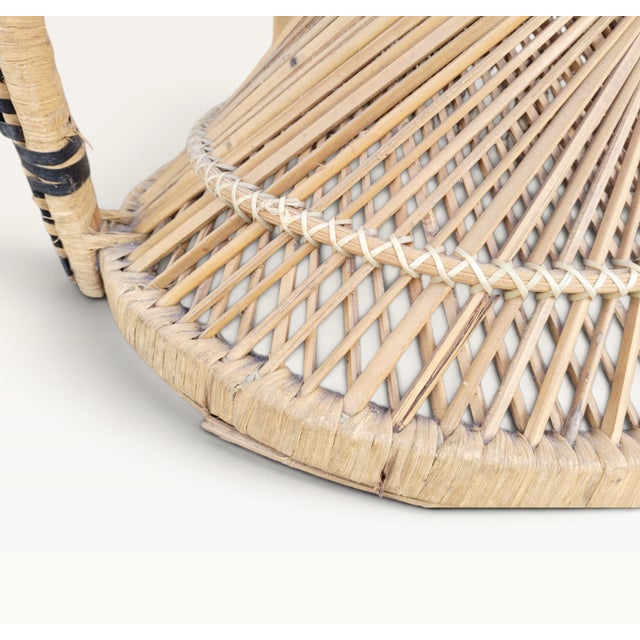 Large Handwoven Rattan Peacock Emmanuelle Throne Chair, Philippines, 1950s For Sale - Image 15 of 18