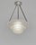 Hettier & Vincent Cristalleries de Baccarat A French art deco pendant light in nickel plated bronze or solid brass holding...