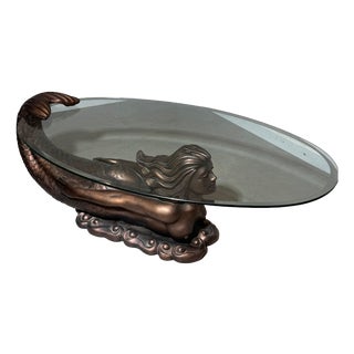 Sculptural Mermaid Coffee Table For Sale