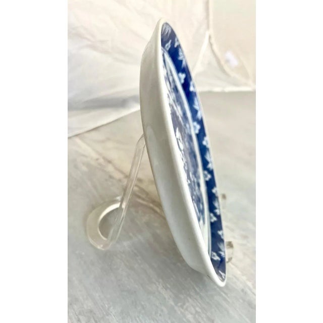 Chinese 19th C. Blue & White Chinese Export Platter For Sale - Image 3 of 4