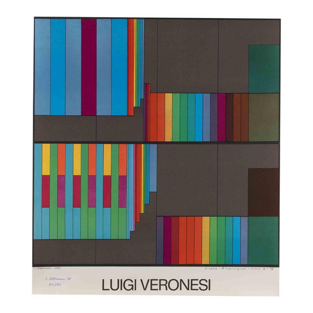 Luigi Veronesi, Abstract Composition, 1976, Lithograph For Sale