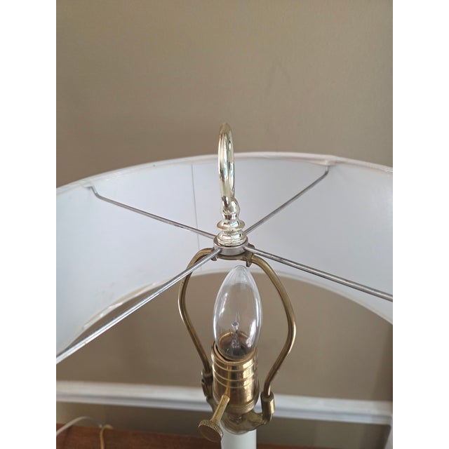 Sarreid Ltd. Late 20th Century Sarreid Brass Bouillotte Style Lamp For Sale - Image 4 of 13