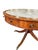 Wood English Georgian Revival Mahogany 48.25" Drum Table With Green Tooled Leather Top, Circa 1900 For Sale - Image 7 of 18