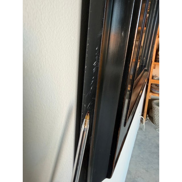 Baker for Milling Road Ebonized Wood Framed Wall Mirror For Sale - Image 9 of 12
