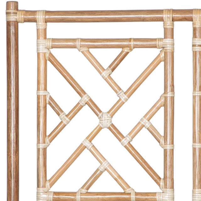 David Francis Chippendale Headboard Queen - Natural For Sale - Image 4 of 6