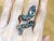 Bochic "Orient" Vintage Emerald & Fancy Sapphires Serpent Ring 18K & Silver For Sale - Image 16 of 18