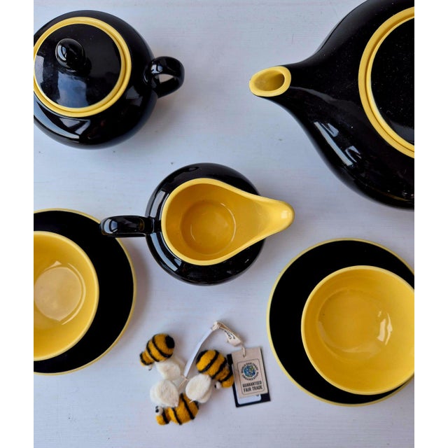 Ceramic Mid-Century Modern Tea Set by Villeroy & Boch, 1950s, Set of 9 For Sale - Image 7 of 12