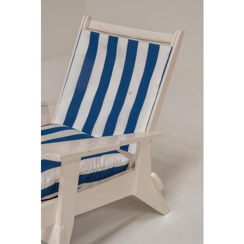French Riviera Style Wooden Relax Chairs, Set of 2 For Sale - Image 9 of 17
