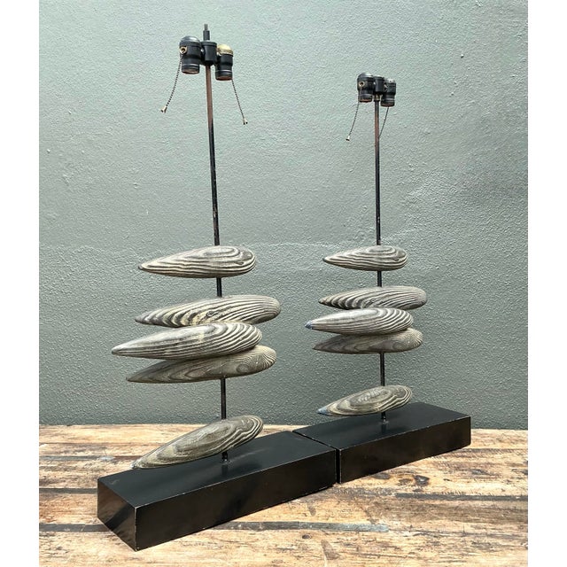 Vintage Original Postmodern Fish Lamps - A Pair For Sale - Image 9 of 12