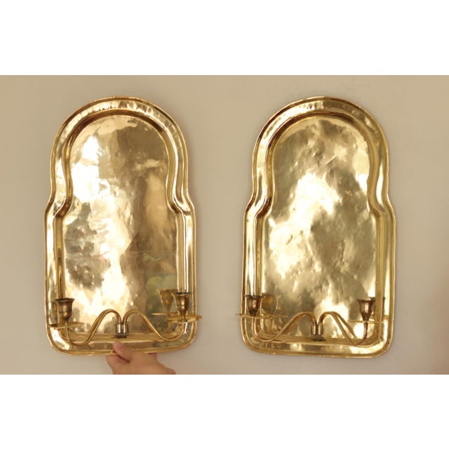 Mid-Century Swedish Brass Sconces, Set of 2 For Sale - Image 13 of 13