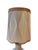 Mid 20th Century Vintage Asian Chinoiserie Relief-Carved Table Lamp With Pleated Shade For Sale - Image 5 of 7