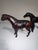 Mid-Century Modern Pair of Vintage 1930s-1940s Leather Horses For Sale - Image 3 of 12