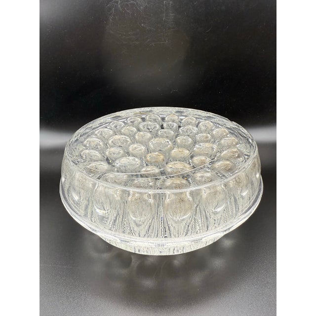 Traditional 37 Hole Antique Glass Flower Frog For Sale - Image 3 of 12