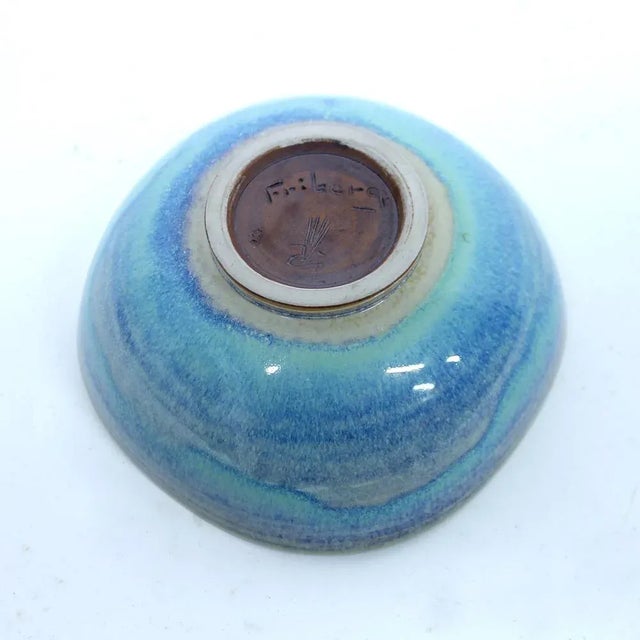 Vintage Light Blue Aniara Bowl by Berndt Friberg for Gustavsberg, 1950s For Sale - Image 12 of 14