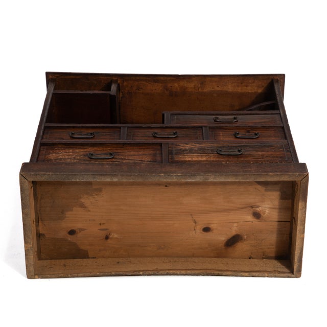 Traditional Japanese Cha Dana Tea Cabinet Tansu Mid Century For Sale - Image 14 of 14