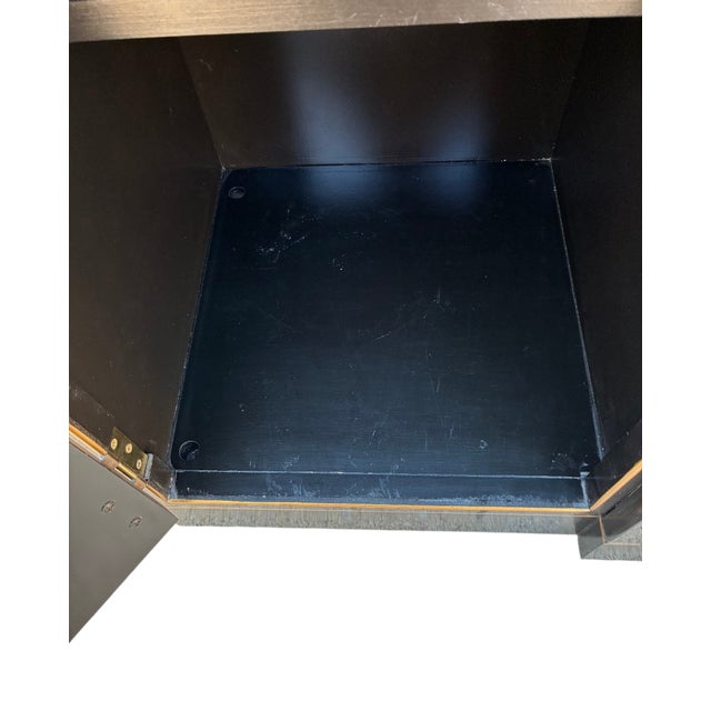 Vintage Asian Chinoiserie Drexel Hand Painted Breakfront Display China Cabinet Heritage Dynasty For Sale - Image 17 of 18