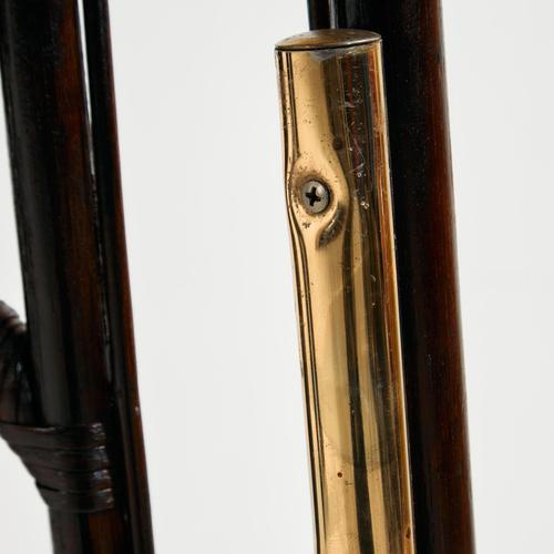 Metal and Bamboo Chairs, 1970s, Set of 6 For Sale - Image 11 of 18